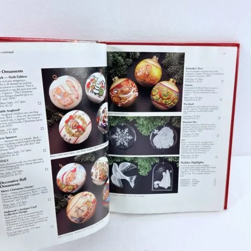 Vintage 1987 Hallmark Keepsake Ornaments Collectors Guide Book 3rd Ed. Scroggins